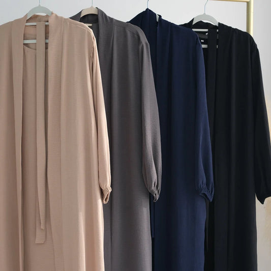 Nour Elegant 4-Piece Abaya Set with Hijab